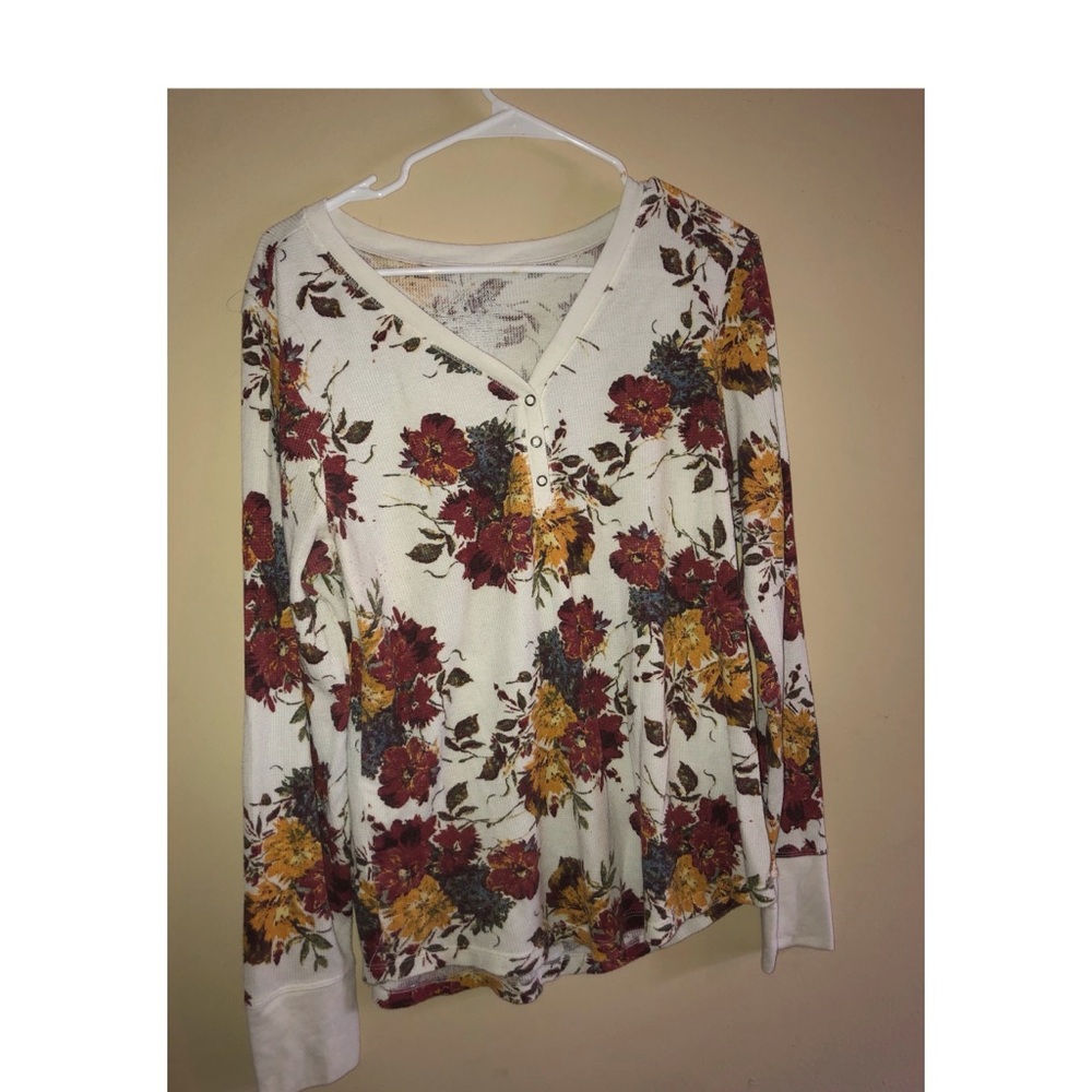 Long Sleeve Flower Shirt